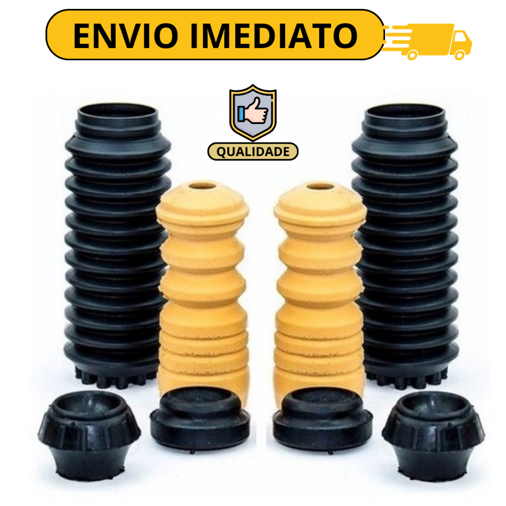 Kit Bucha Coxim Batente Coifa Guarda pó Amortecedor Traseiro Volkswagen Gol Parati Voyage G2 G3 G4 G5 G6 1995 1996 1997 1998 Top