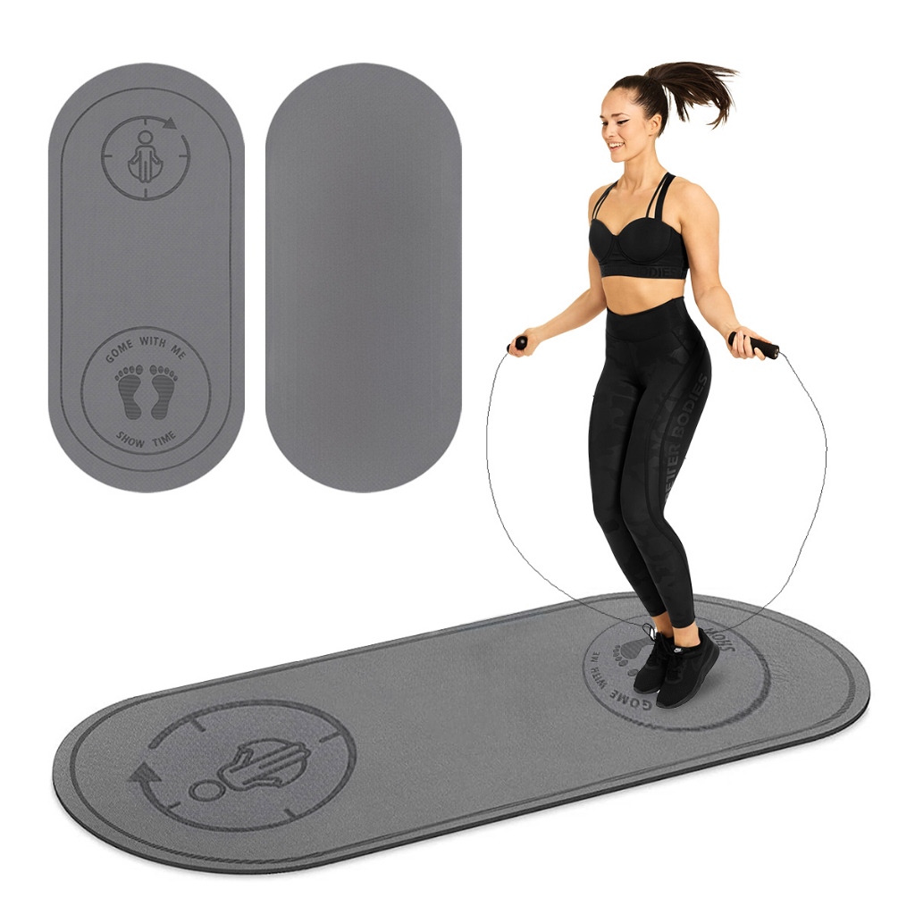 tapete para pular corda De Corda Absorção Ioga, Pilates, adequado para treinamento em casa, mudo, musculação, redução de gordura