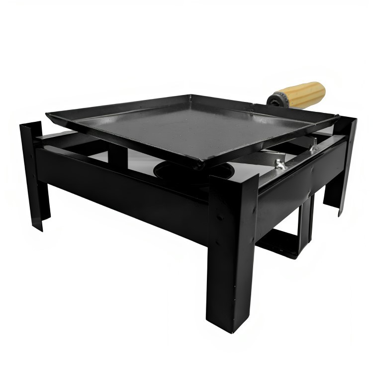 fogareiro portatil 1 boca a alcool com chapa  25x25 fogão camping