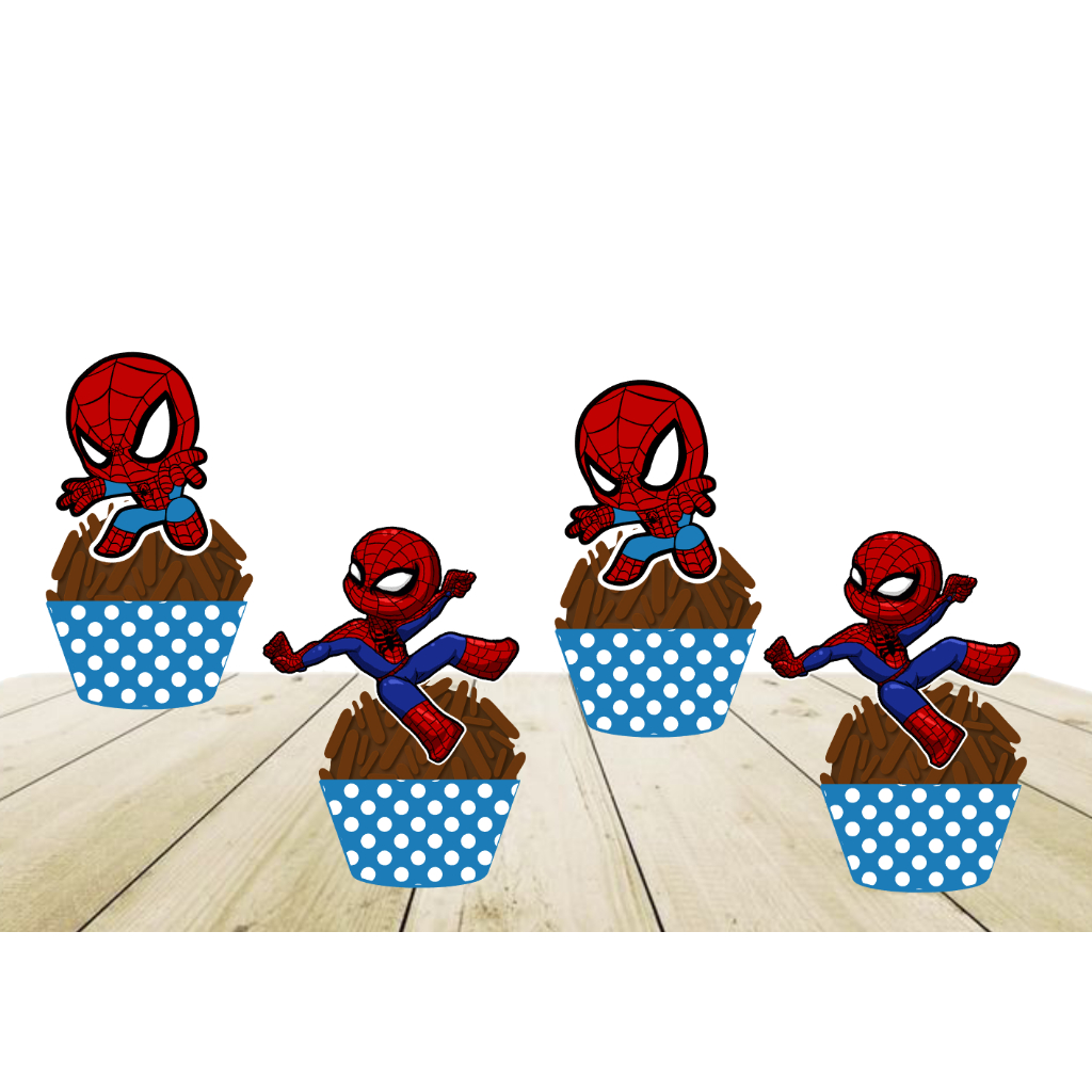 30 TOPPER DE DOCINHO HOMEM ARANHA BABY em Oferta na Shopee