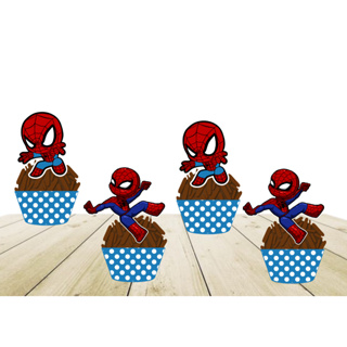 30 TOPPER DE DOCINHO HOMEM ARANHA BABY em Oferta na Shopee