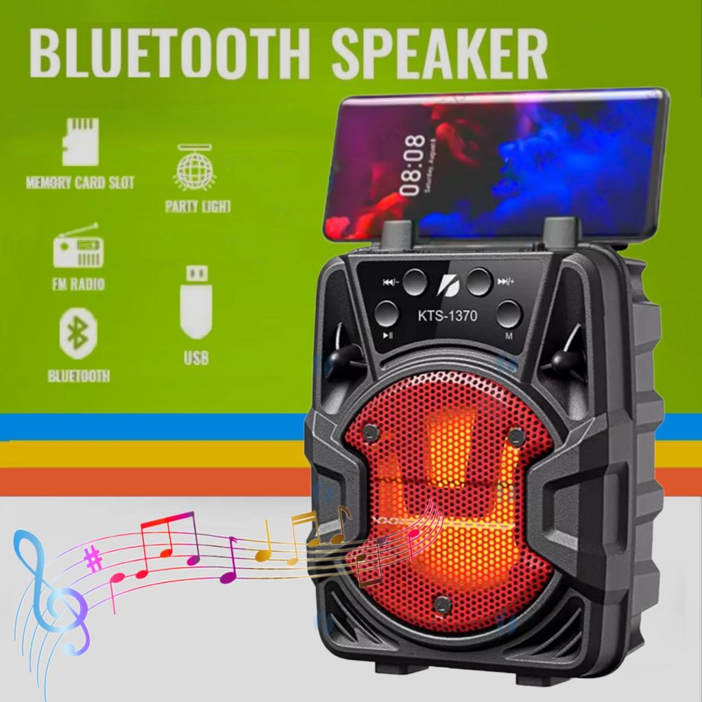 Caixa de Som Portátil Wireless Bluetooth Rádio FM PenDrive SD  kTS1370