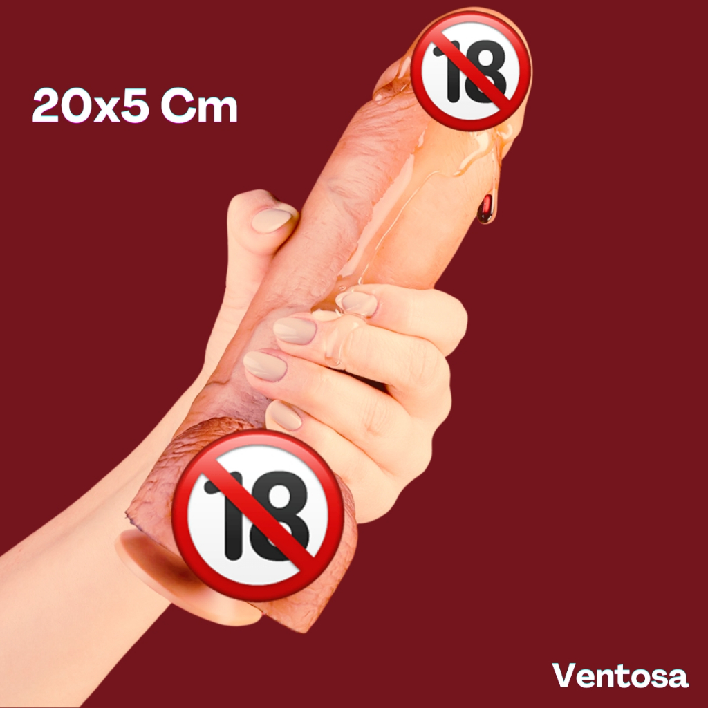 Dildo Realista Pinto Grande 20x5 Cm Grosso Pau de Borracha Pika Pênis Realistico em Oferta na Shopee