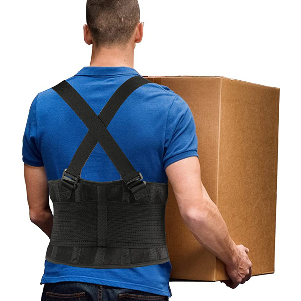 Cinta Ergonômica Reforçada Proteção Da Coluna Abdominal em Oferta na Shopee
