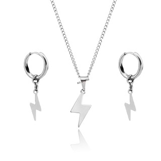 Colar Corrente de Raio flash em aço inox não escurece antialérgico masculino feminino gargantilha em Oferta na Shopee