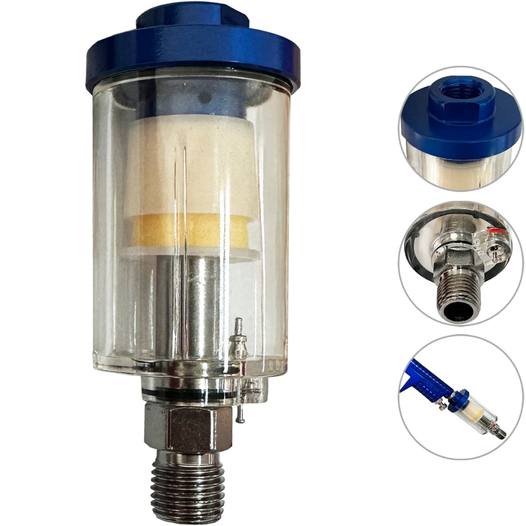 Mini Filtro De Ar Para Pistola De Pintura Rosca De 1/4 em Oferta na Shopee
