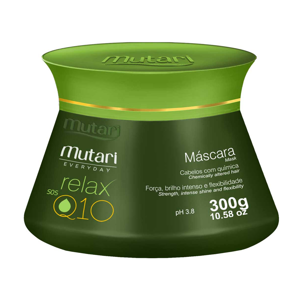 Máscara Relax Cabelos com Química Mutari -  SOS Q10 - 300g