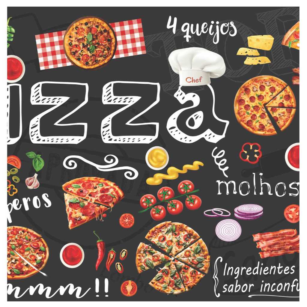 Adesivo Decorativo Pizza Pizzaria Massas S311