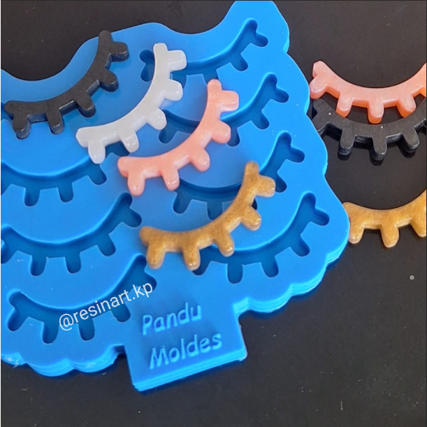Molde de Silicone Cílios com 8 cavidades