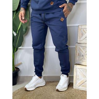 Calça de Frio Moletom Masculina pelúciada Inverno Jogger em Oferta na Shopee