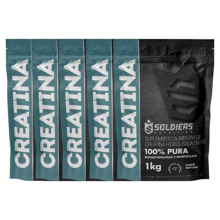Kit: 5kg Creatina Monohidratada - 100% Pura Importada - Soldiers Nutrition