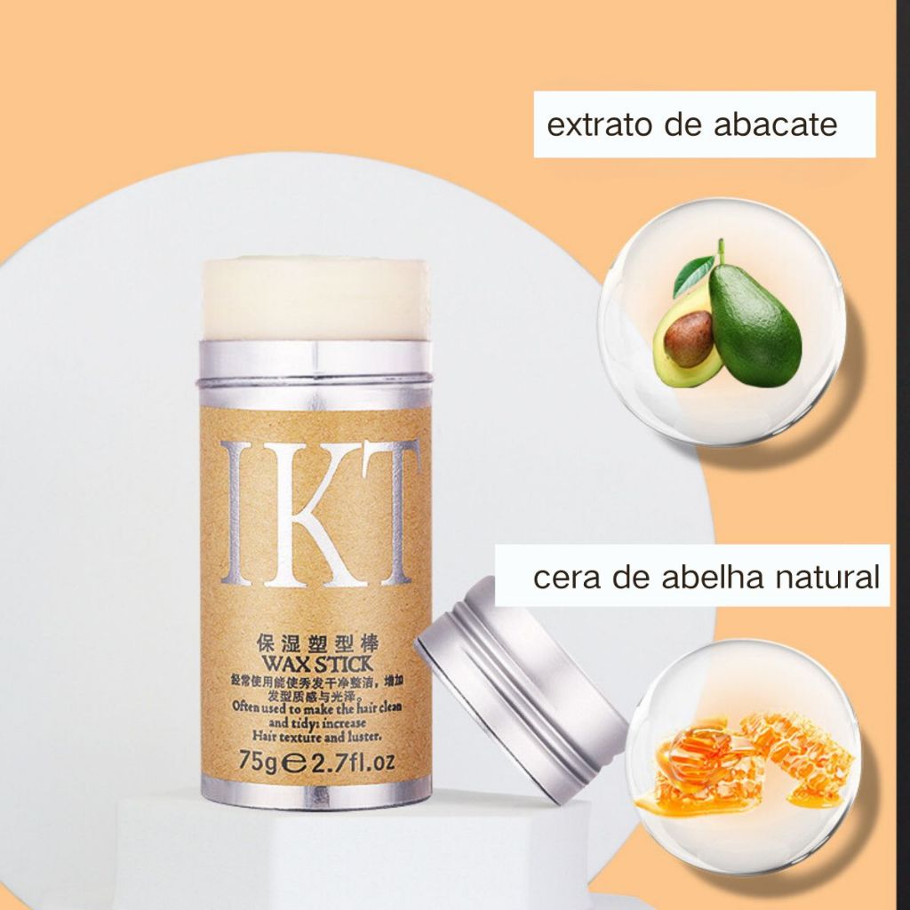 ikt Bastão De Cera Para Cabelo Stick Portátil Profissional  Profissional Perfeito Linha De...