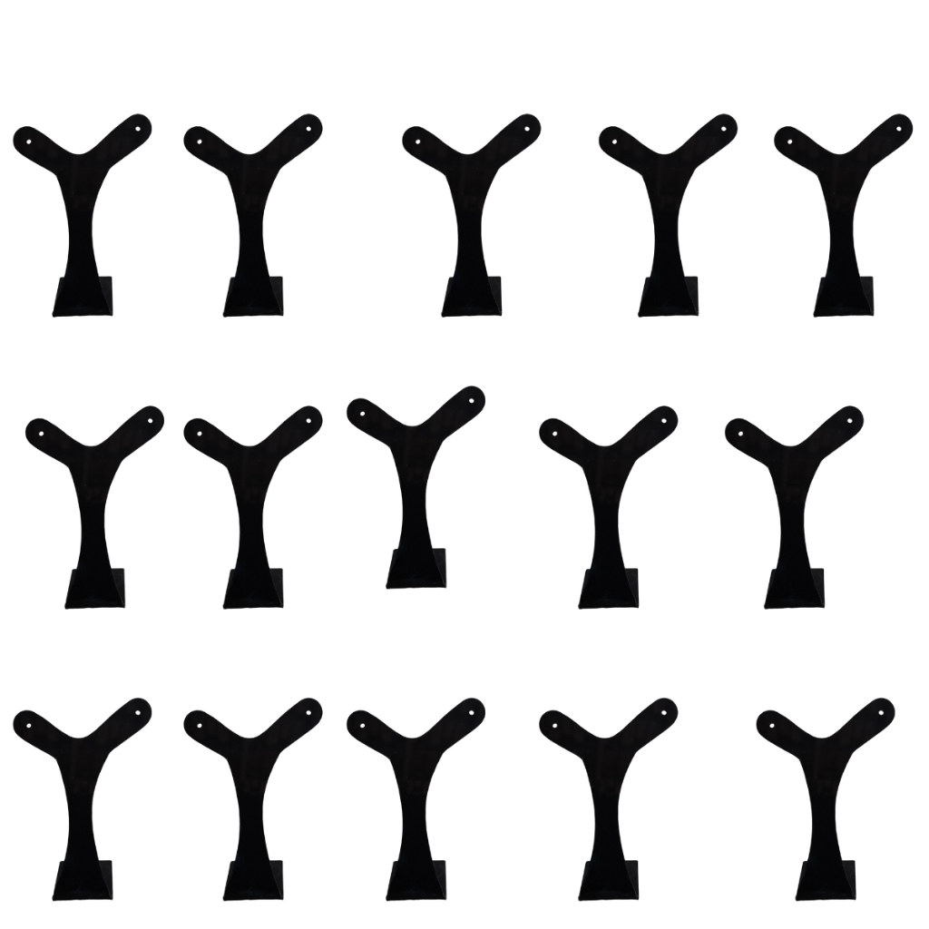 Expositor Porta Brinco Peixinho Preto Kit 15 Unidades