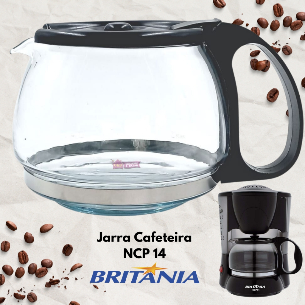 Jarra Cafeteira B&d Faet Optima Melita 12 Cfs Britânia C-14 Mallory Max Nova Mondial Bella Arome Mondial Line 12