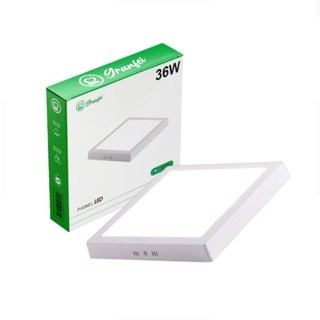 Luminária Painel Plafon Led 36W Quadrado Sobrepor Branco Frio 6500K Neutro 4000K 1 2 3 4