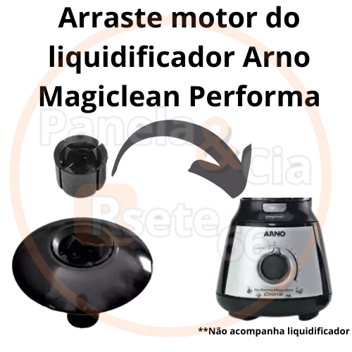 Arraste do  motor para liquidificador Arno Magiclean Performa + borracha