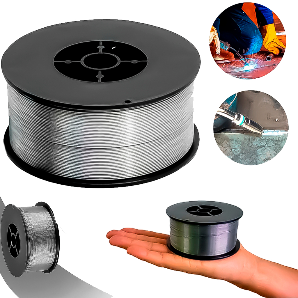 Arame Solda Mig Sem Gás Tubular E71t-gs 8mm 1kg Rolo Cromado Embalagem Anti Oxidante em Oferta na Shopee