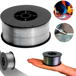 Arame Solda Mig Sem Gás Tubular E71t-gs 8mm 1kg Rolo Cromado Embalagem Anti Oxidante