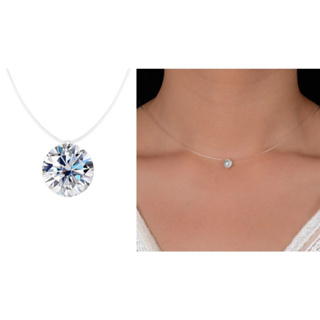 Kit 1 - Colar Ponto de Luz Gargantilha Pingo de Luz Bijuteria - cor Cristal em Oferta na Shopee