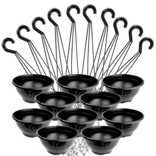 Kit 10 Vasos Cuia 21 Com Haste Alça Resistente na Cor Preta em Oferta na Shopee