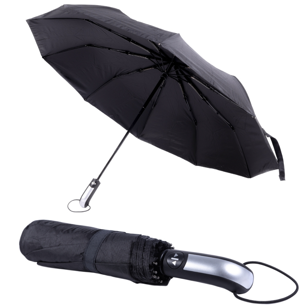 Guarda Chuva Automático Abre e Fecha Reforçado Dobrável Contra Vento Resistente