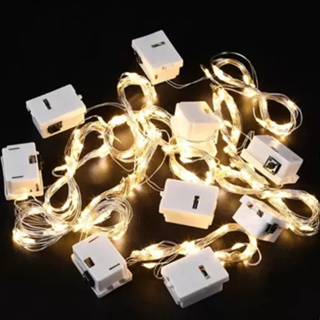 Fio De Led 1 metros Fada Para Decoração De Natal / Ano Novo / Natal / Casamento de Bateria Branco quente frio colorido em Oferta na Shopee