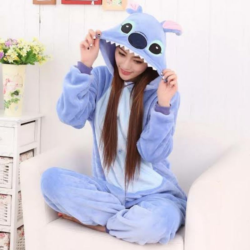 Pijamas Kigurumi Importado LiLo Stitch Adulto P/M/G/GG