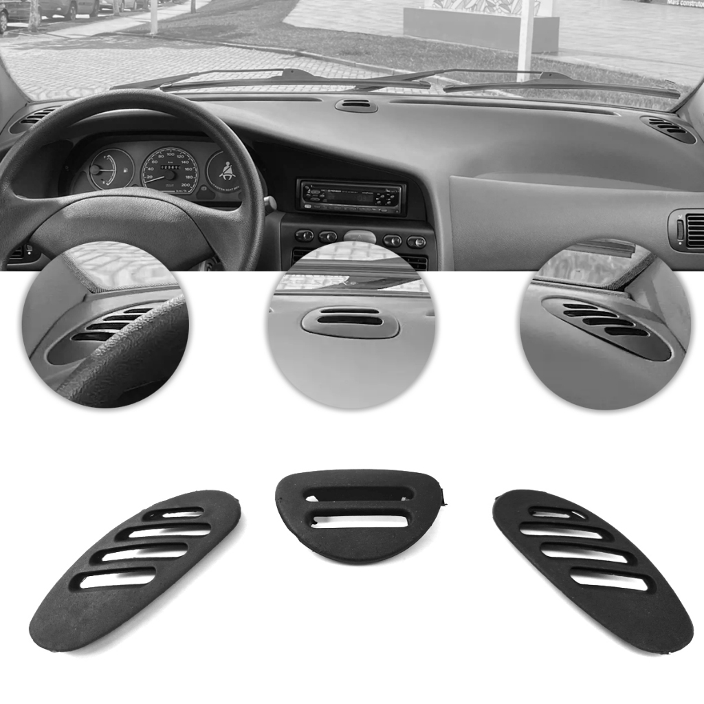 Kit Tampão Superior e Lateral Painel Palio Strada Siena Fire Weekend em Oferta na Shopee