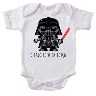 Body Bebê ivertido Lado Fofo da Força em Oferta na Shopee
