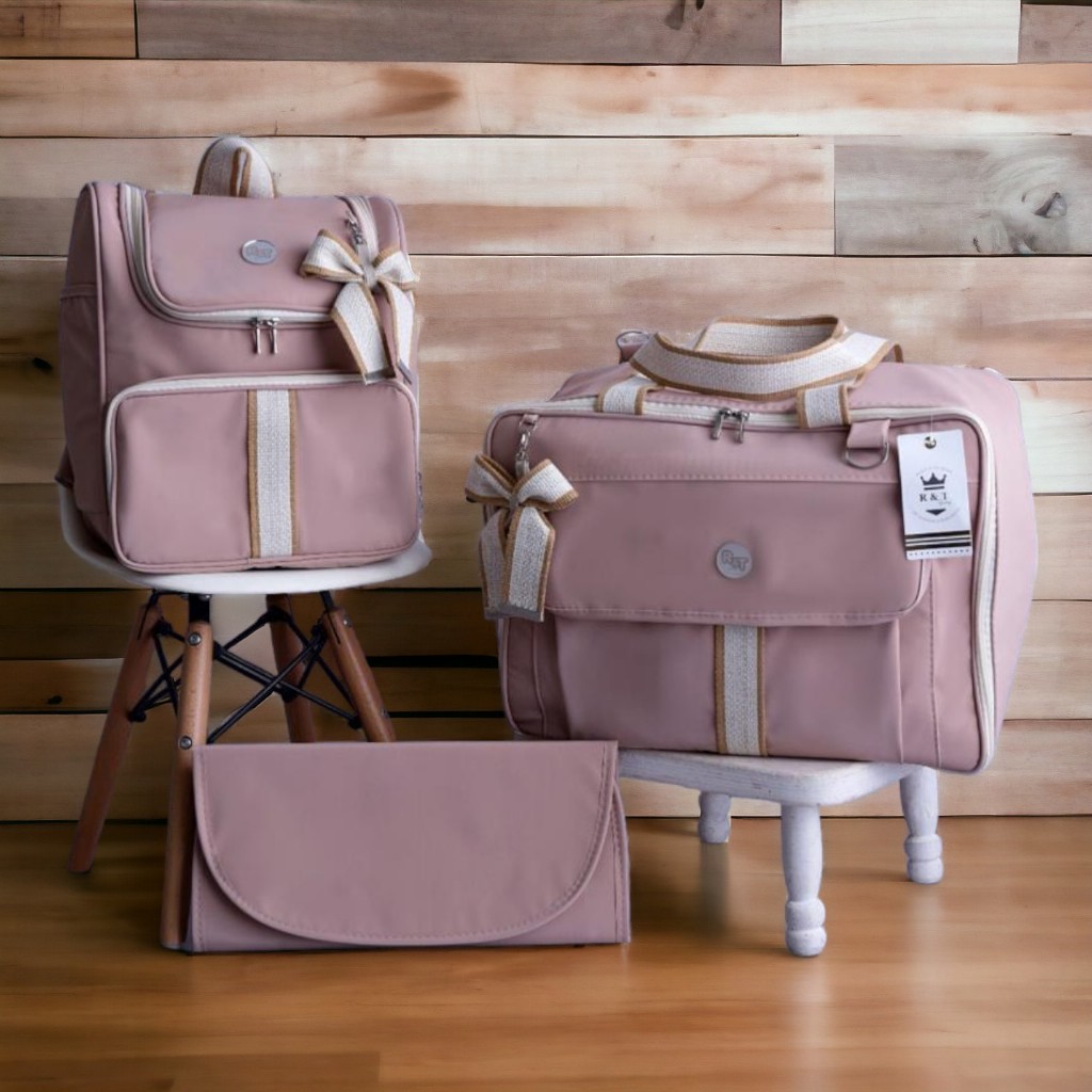 Kit Saída Maternidade Bolsa Alça Ajustável Mala Bebê Menino Menina Resistente Envio Imediato