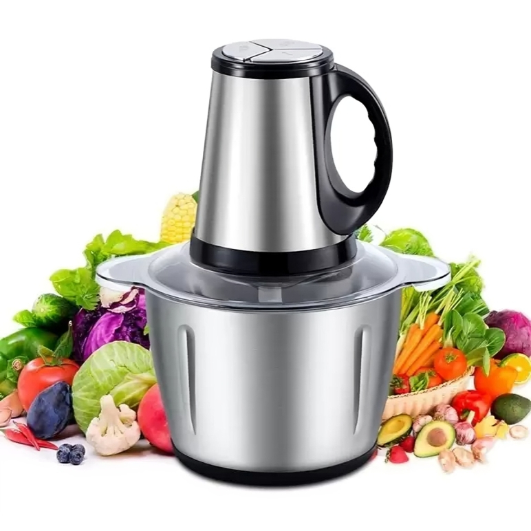 Processador Picador De Alimentos 3L Moedor De Carne Mixer Elétrico Cozinha Casa Alho 110v