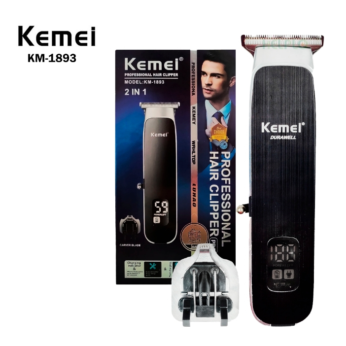 Kemei 1893 - cabelo aparador máquina cortador elétrico