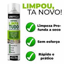 Espuma Mágica LIMPA TUDO (Tênis, Sofa, Paredes, Pisos...) 400ml - Unipega em Oferta na Shopee