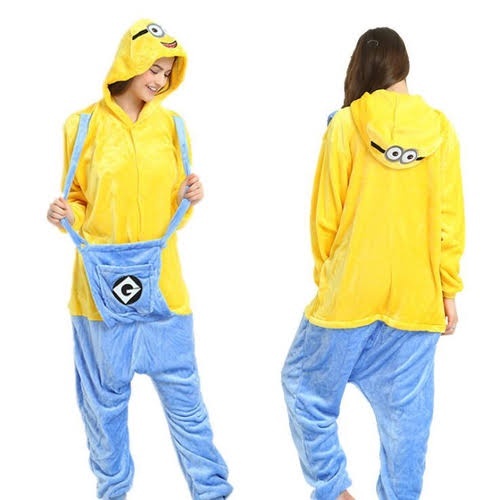 Pijama Kigurumi Minions Adulto Importado Excelente Qualidade P/M/G/GG