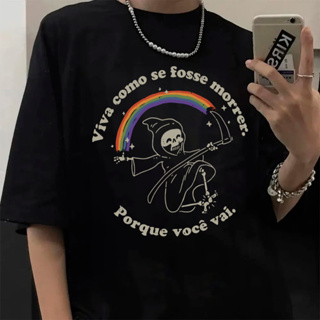 Camiseta Basica Algodao Viva Como Se Fosse Morrer Porque Voce Vai Meme Unissex em Oferta na Shopee