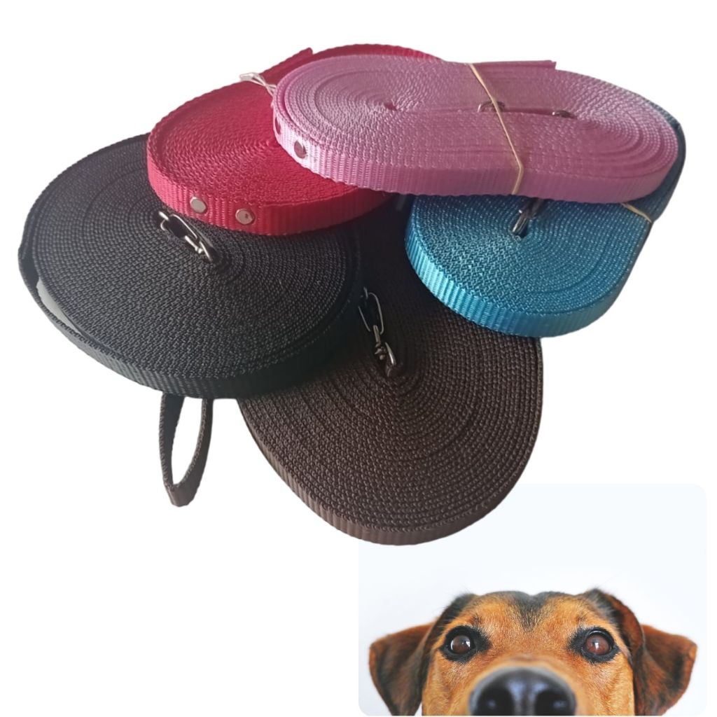 Guia Longa com 5, 10, 15 ou 20 Metros mais Liberdade ao Passear com seu Cãozinho Várias Cores em Oferta na Shopee