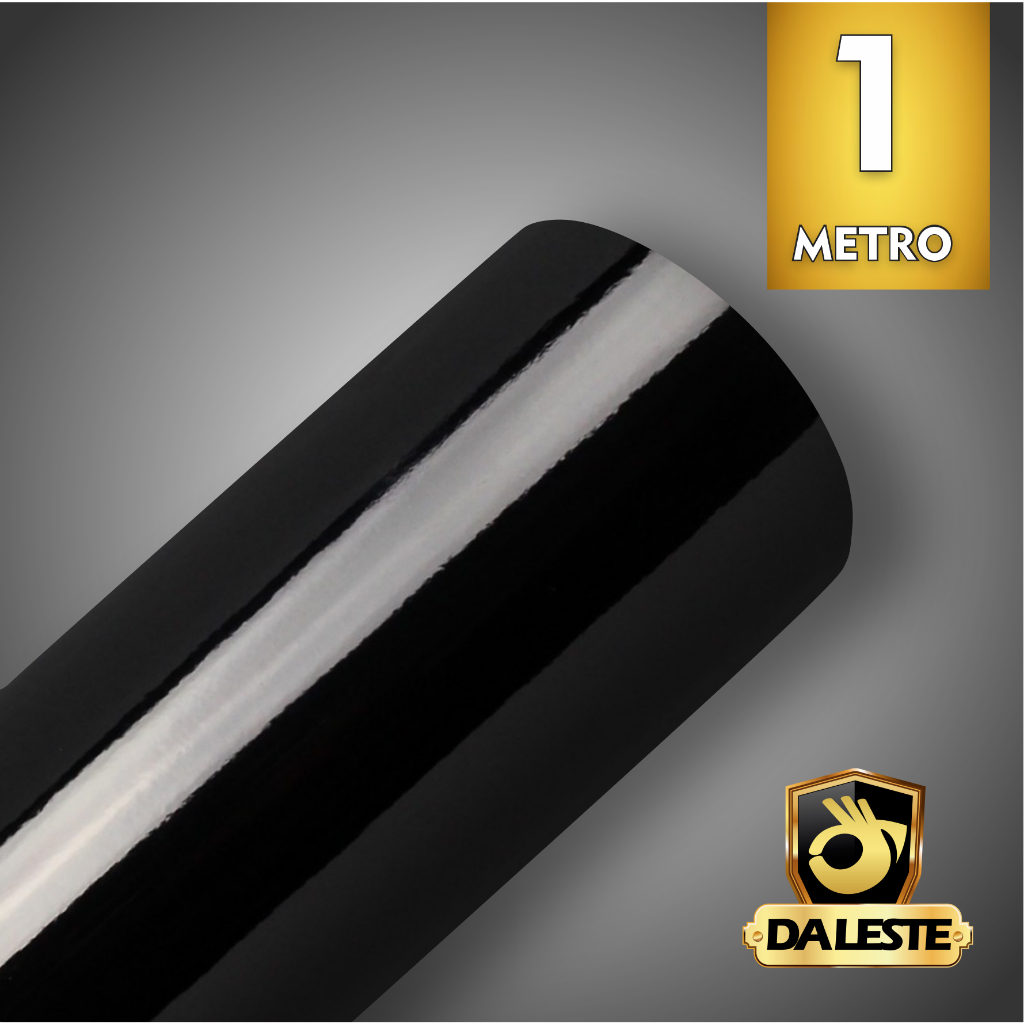 1 Metro x 1 Metro De Largura Adesivo Preto Brilho/Fosco Para Móveis Geladeira Fogão Decoração