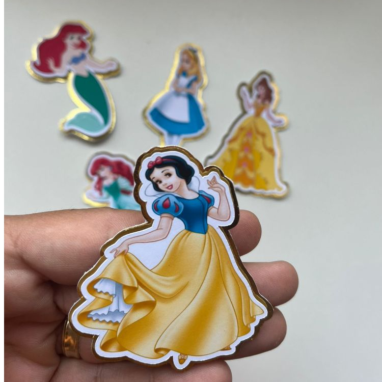 Apliques 3D Princesas- FAZEMOS TODOS OS TEMAS Lembrancinhas personalizadas