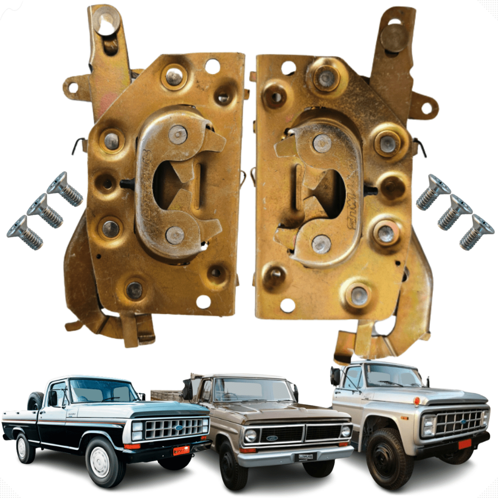 Par Fechadura Trava Interna Da Porta Ford F1000 F4000 F1300 F600 F22000 + Parafuso