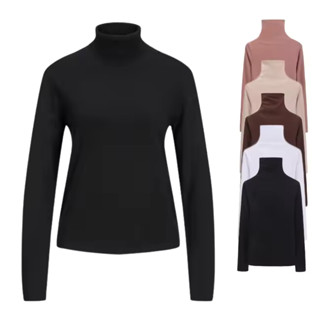 KIT Blusa Cacharrel Feminino Gola Alta Manga Longa Suplex Segunda Pele