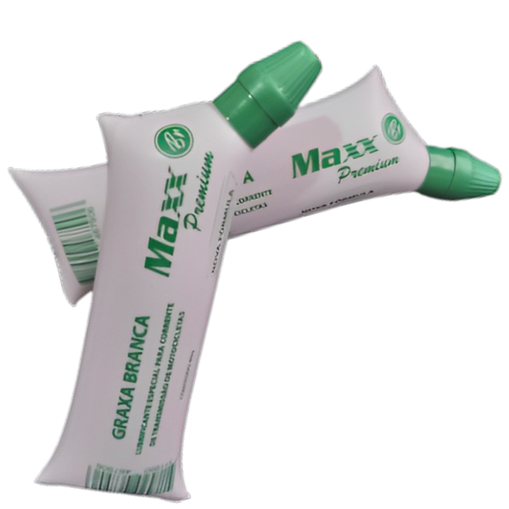 Kit 2 Graxa Branca Bisnaga 80gr Retentores Tubos Engrenagens
