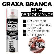 Graxa Em Spray De Alta Performance Branca 300ml - Unipega em Oferta na Shopee