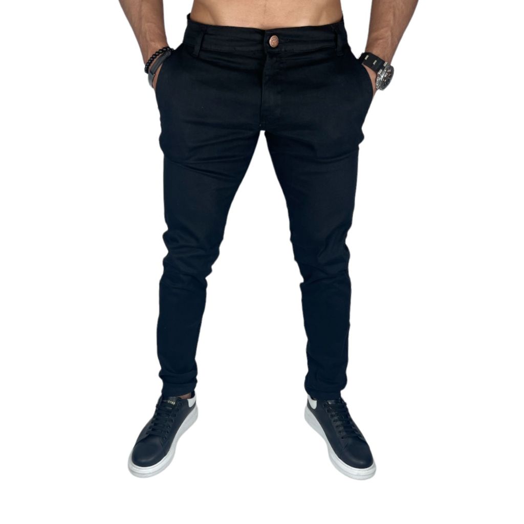 Calça Sarja Brim Masculina Sarja Esporte Fino Social Tecido Premium Confortável com lycra oferta