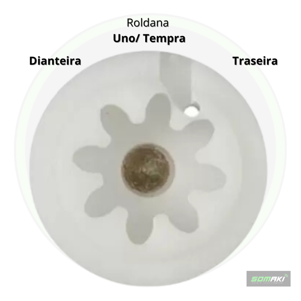 Roldana Maquina de Vidro Fiat Uno E Tempra Portas Dianteiras e Traseiras
