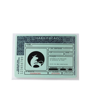 Capa Protetora Acrílica p/ CNH Carteira Automóvel Habilitação - 1 unidade em Oferta na Shopee