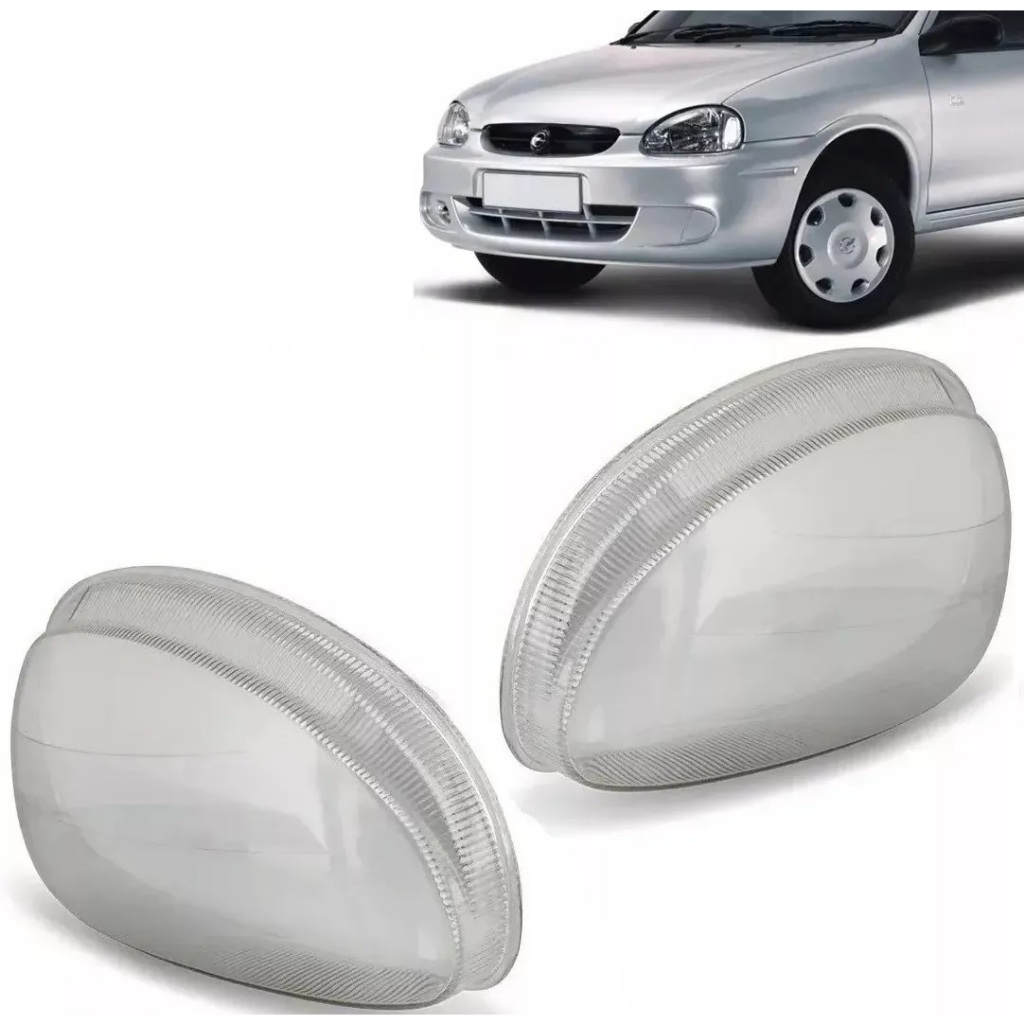 Lente Lisa Vidro Farol Corsa 94 A 2000 Classic 03 A 2010 em Oferta na Shopee
