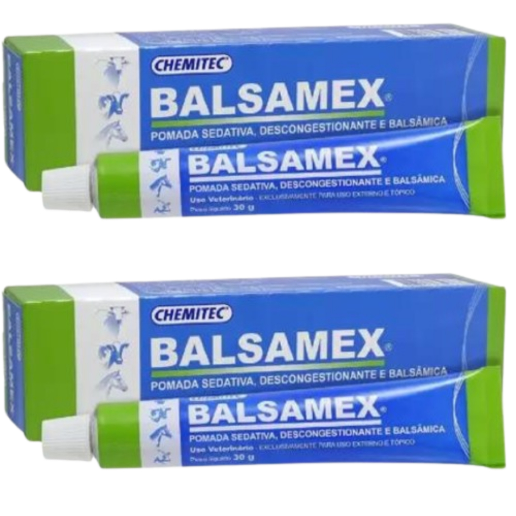 Pomada Balsamex Sedativa Para Lesões 30 gr - Kit C/02