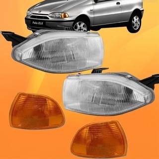 Farol E Pisca Pálio 1996 A 1999 Lt Vidro Foco Simples