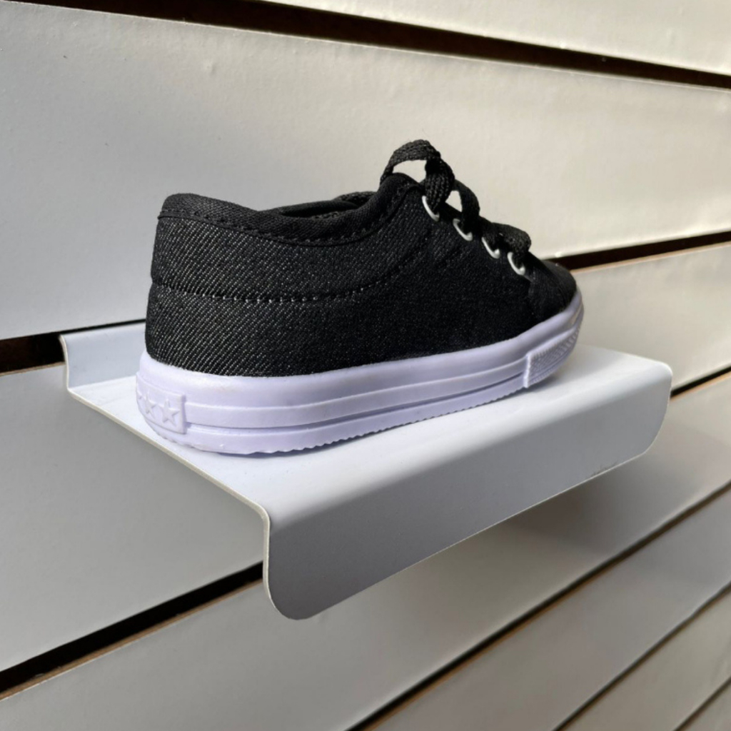 Kit 50 Unidades Display Suporte Expositor Para Calçados Tênis Sandálias Infantil 18x10cm Canaletado em Oferta na Shopee