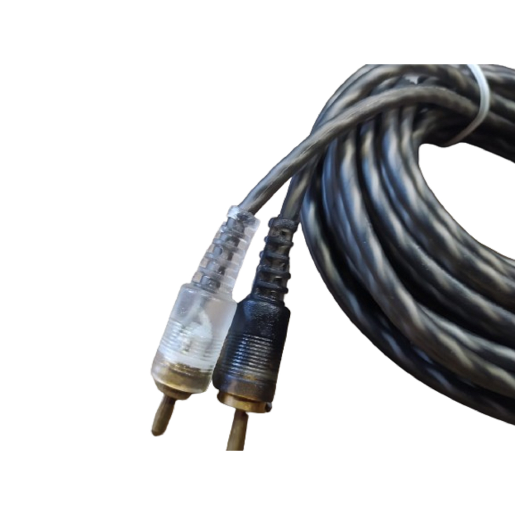 Cabo Rca som automotivo 5 Metros Dupla Blindagem Cobre black banhado ouro